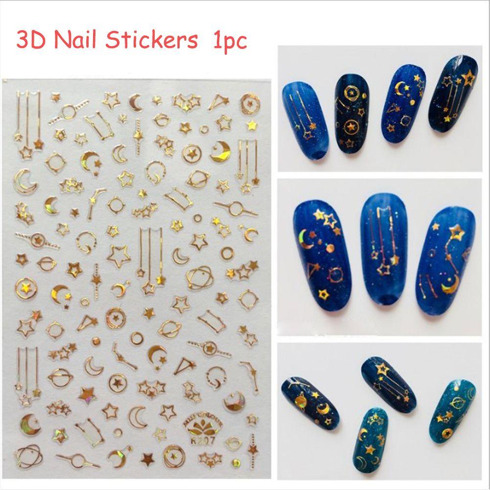 Miếng Dán Trang Trí Móng Tay 3D Bằng Kim Loại Thời Trang Dành Cho Nữ