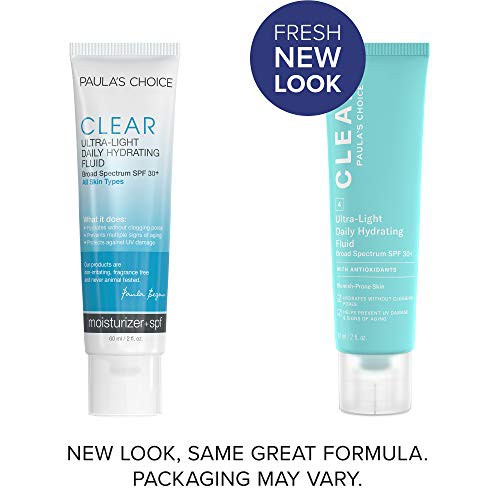 Kem chống nắng Paulas Choice dành cho da mụn 6130 - Paula's Choice Clear Ultra-Light Daily Hydrating Fluid SPF 30 60ml