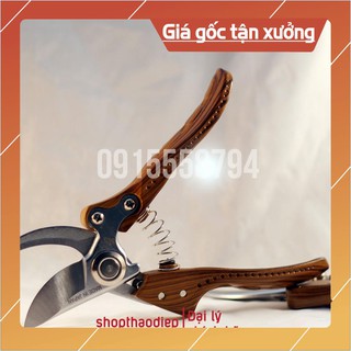 Kéo cắt cành tỉa cây SK5 tay vân gỗ cực đẹp