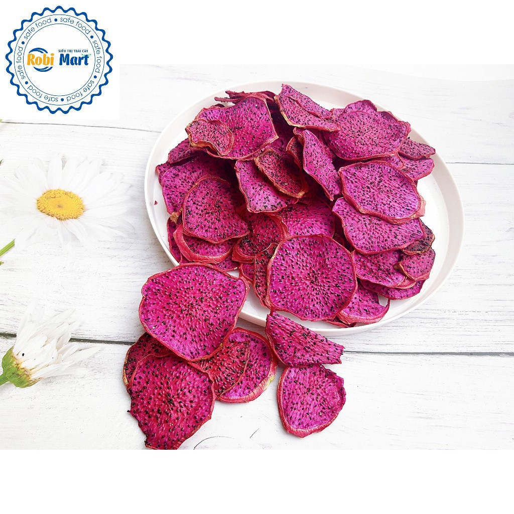 Thanh long đỏ sấy khô RobiMart - Khối lượng 100gr