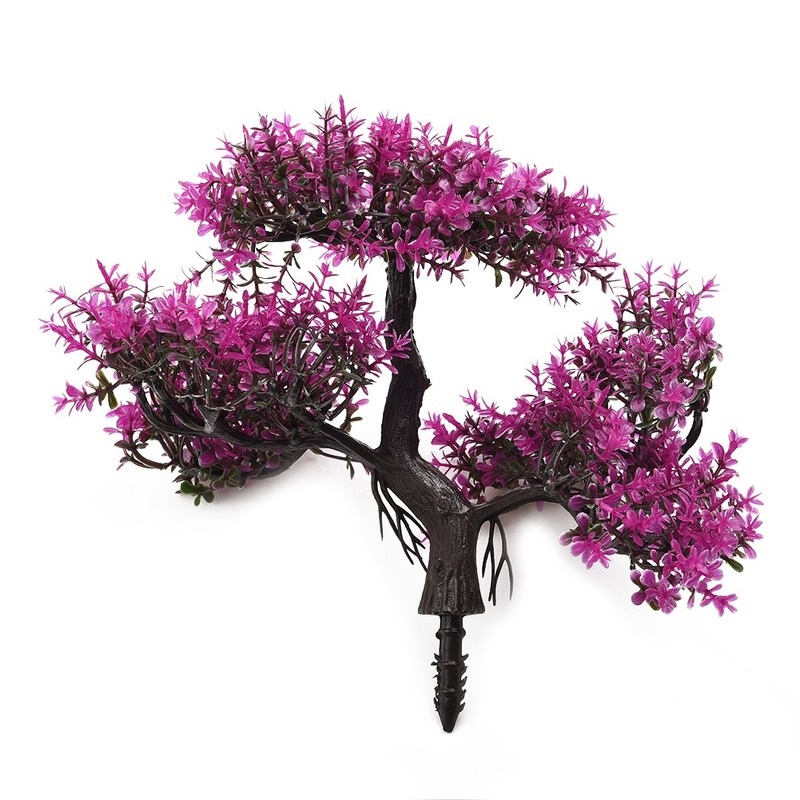 Chậu cây bonsai giả tùy chọn màu sắc trang trí nhà cửa