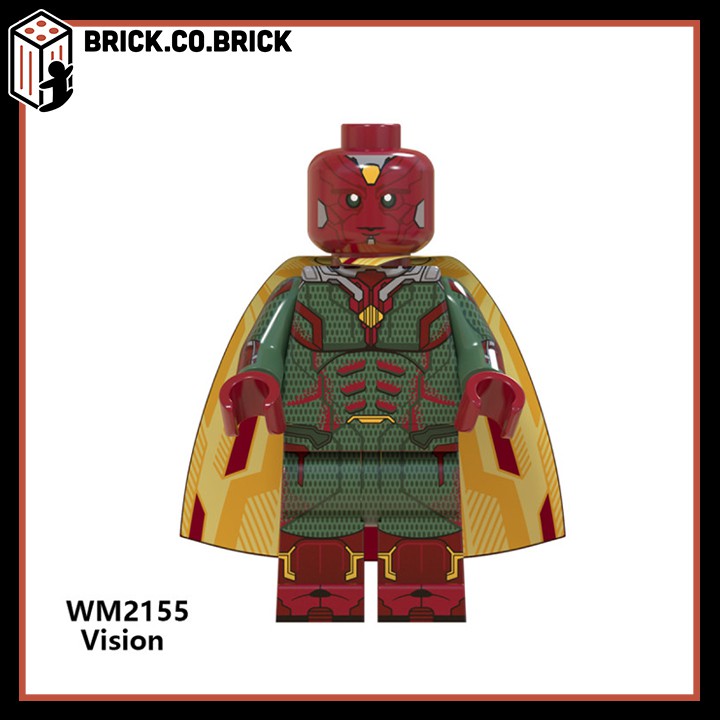 Wanda Vision Đồ chơi Non LEGO Super Hero Siêu Anh Hùng MCU Comic Mô Hình Quick Silver Bily Tommy Agatha WM6115