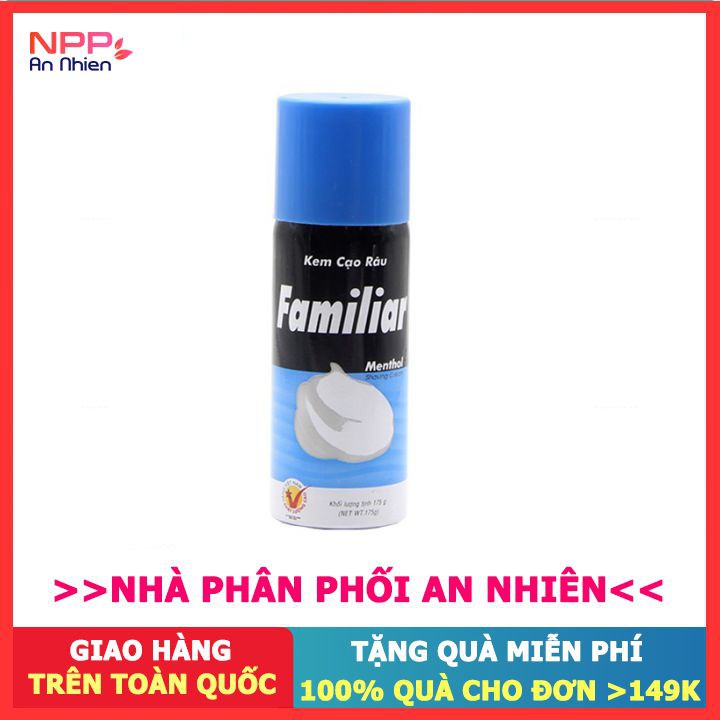 Nhập AFFINS20K [Giảm ngay 20K đơn từ 99K] Kem cạo râu Familiar chai 175g- NPP AN NHIÊN