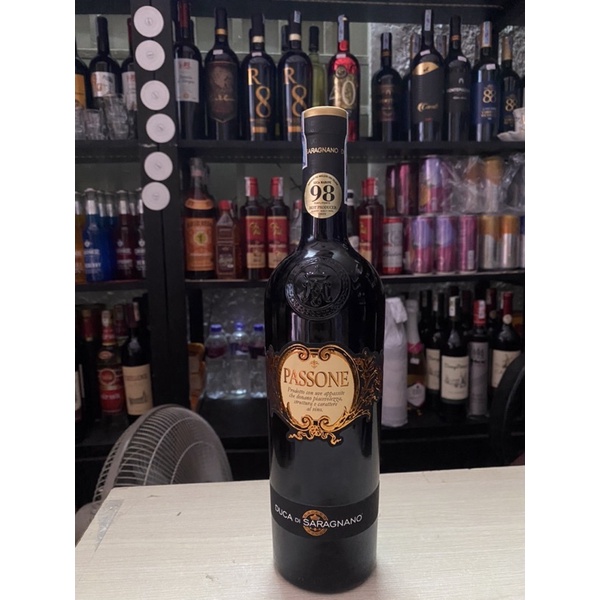 Vang đỏ Ý PASSONE Puglia 15 750ml-Tặng Hộp Giấy và Túi xách Giấy