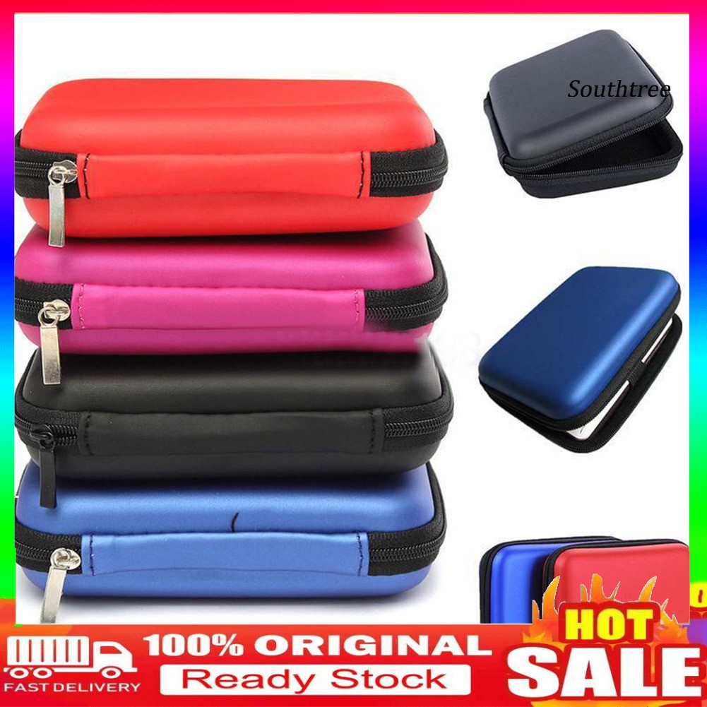 【Ready stock】2.5 Inch External USB Hard Drive Disk Carry Case Cover Pouch Bag for SSD HDD