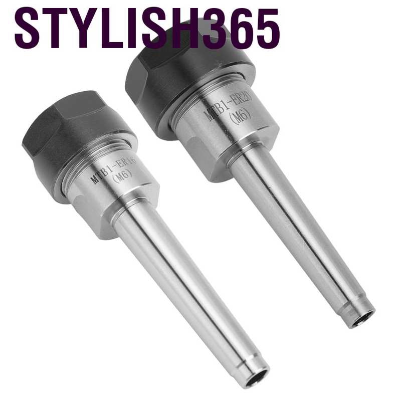 Stylish365 Collet holder with straight shank MTB1-ER16-M6/MTB1-ER20-M6 for milling cu