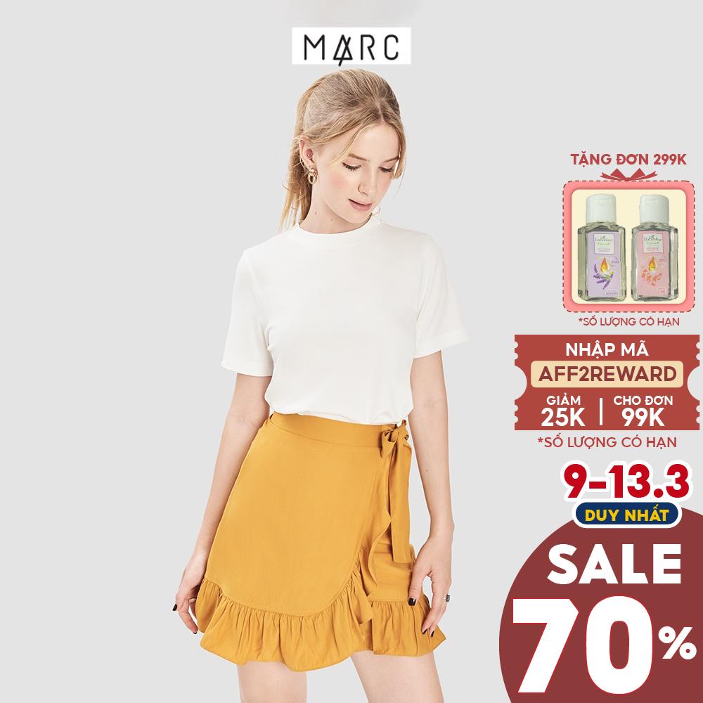 Váy nữ MARC FASHION mini đắp chéo viền bèo