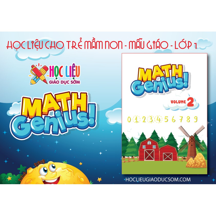 Học liệu Toán cho trẻ mầm non – Math Genius Tập 2