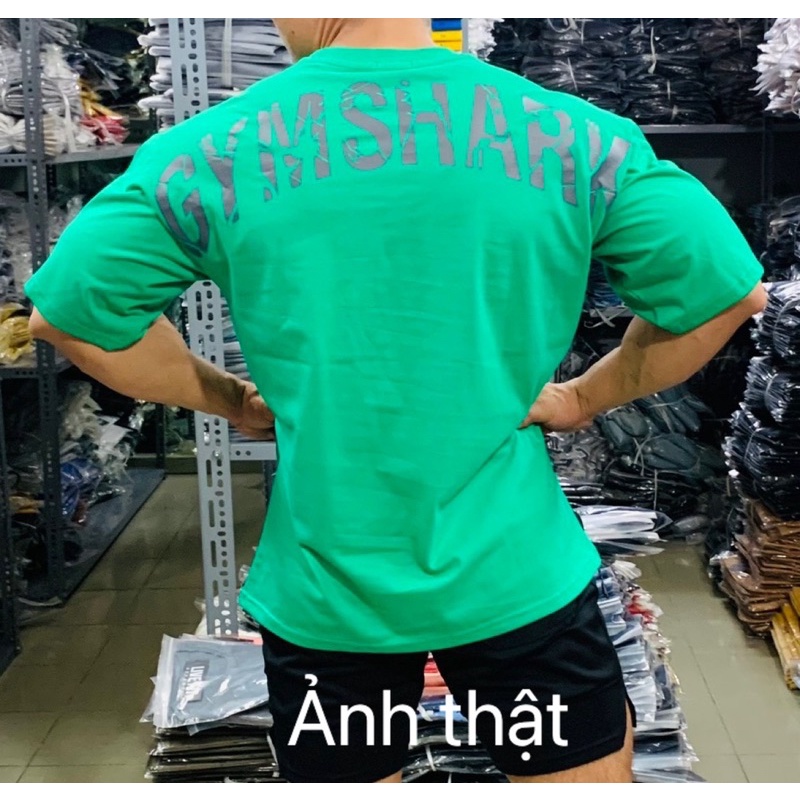 [sale sốc] Áo oversize GYMSHARK,áo thun gym phom rộng .
