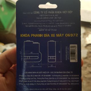 Khóa phanh đĩa xe máy việt tiệp