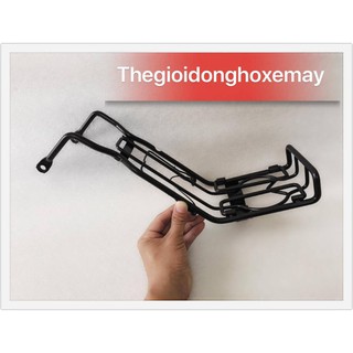 Baga giữa inox đen Yamaha Sirius- Xăng cơ