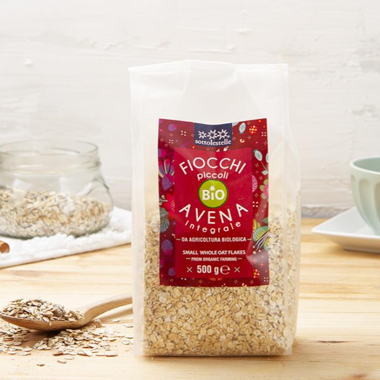 Yến mạch cán dẹp hữu cơ 500g Sottolestelle