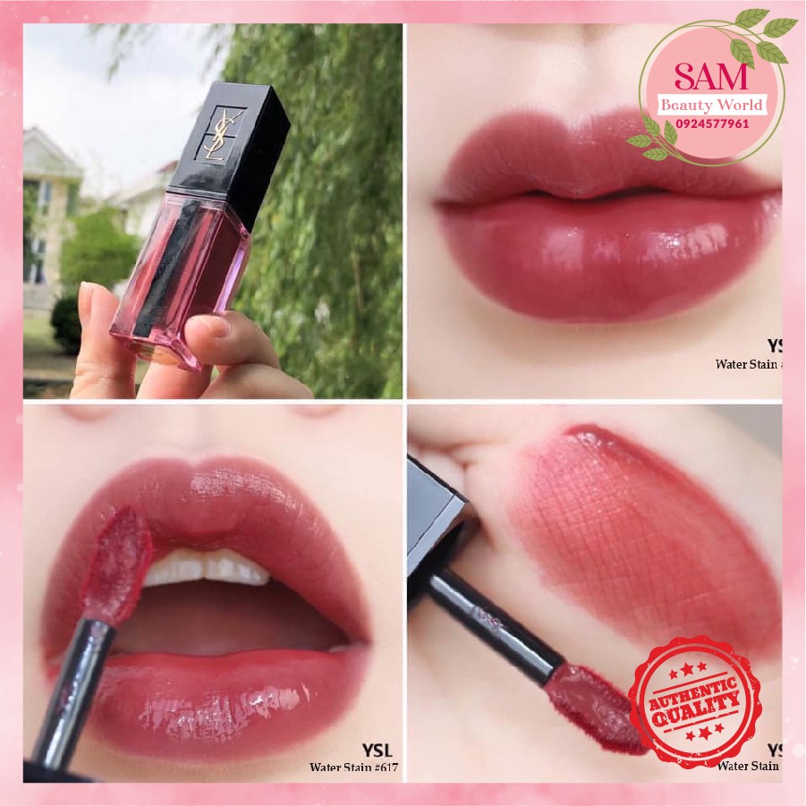 Son Kem YSL  Water Stain 617 Nâu Mận Bí Ẩn Quyến Rũ | BigBuy360 - bigbuy360.vn
