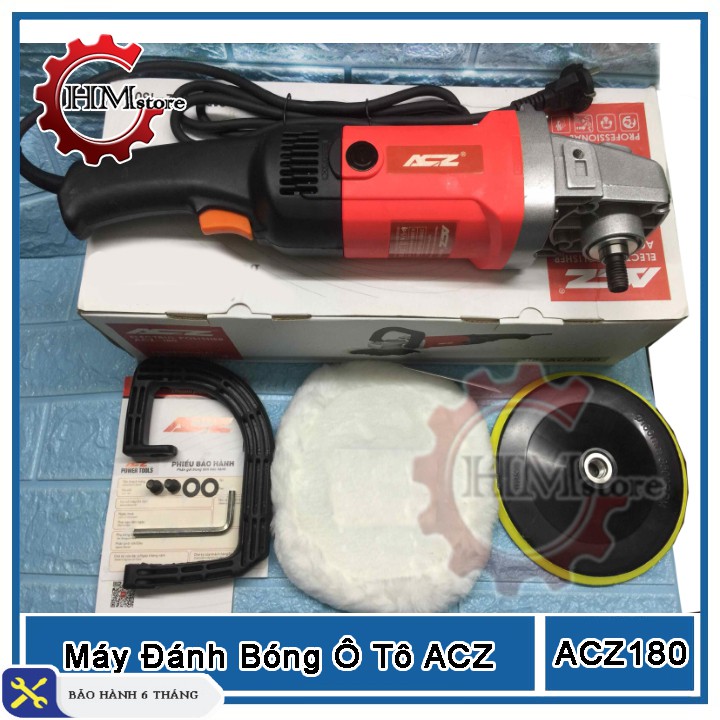 Máy Đánh Bóng 180mm ACZ - Máy đánh bóng ô tô ACZ180 - Bảo hành 6 tháng