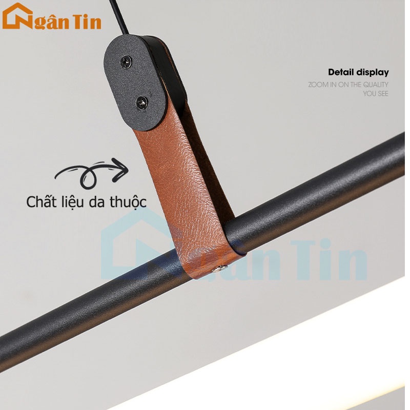 Đèn thả trần Led trang trí văn phòng phòng ăn Led 3 chế độ màu TTK117 Ngân Tin