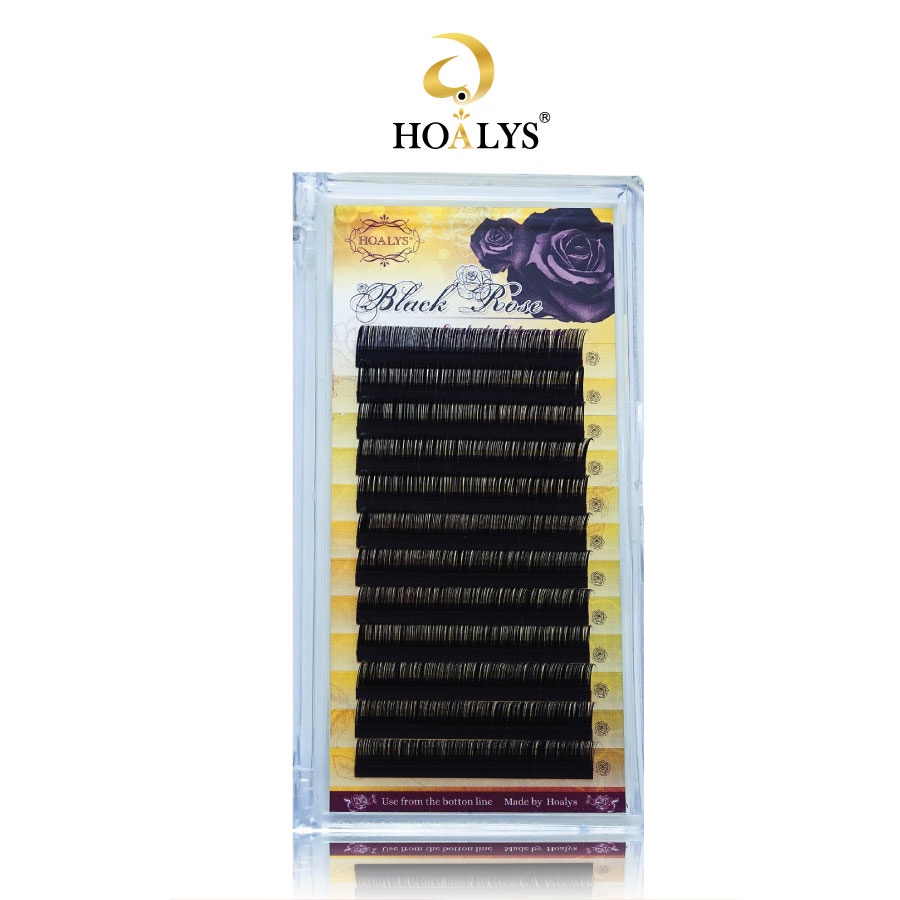 Lông Mi Hoa Hồng Đen Hoalys ER-007 - Mi Hoa Hồng Đen chính hãng Hoalys, được thiết kế so le tự nhiên, độ dày 0.07