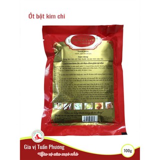 Bột ớt/ Ớt Bột làm Kim Chi  gói 100 Gam