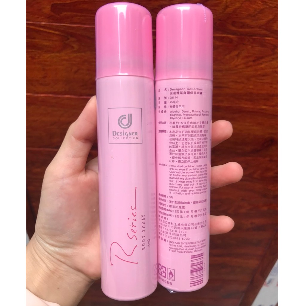 Xịt thơm body Rseries nội địa trung cực thơm