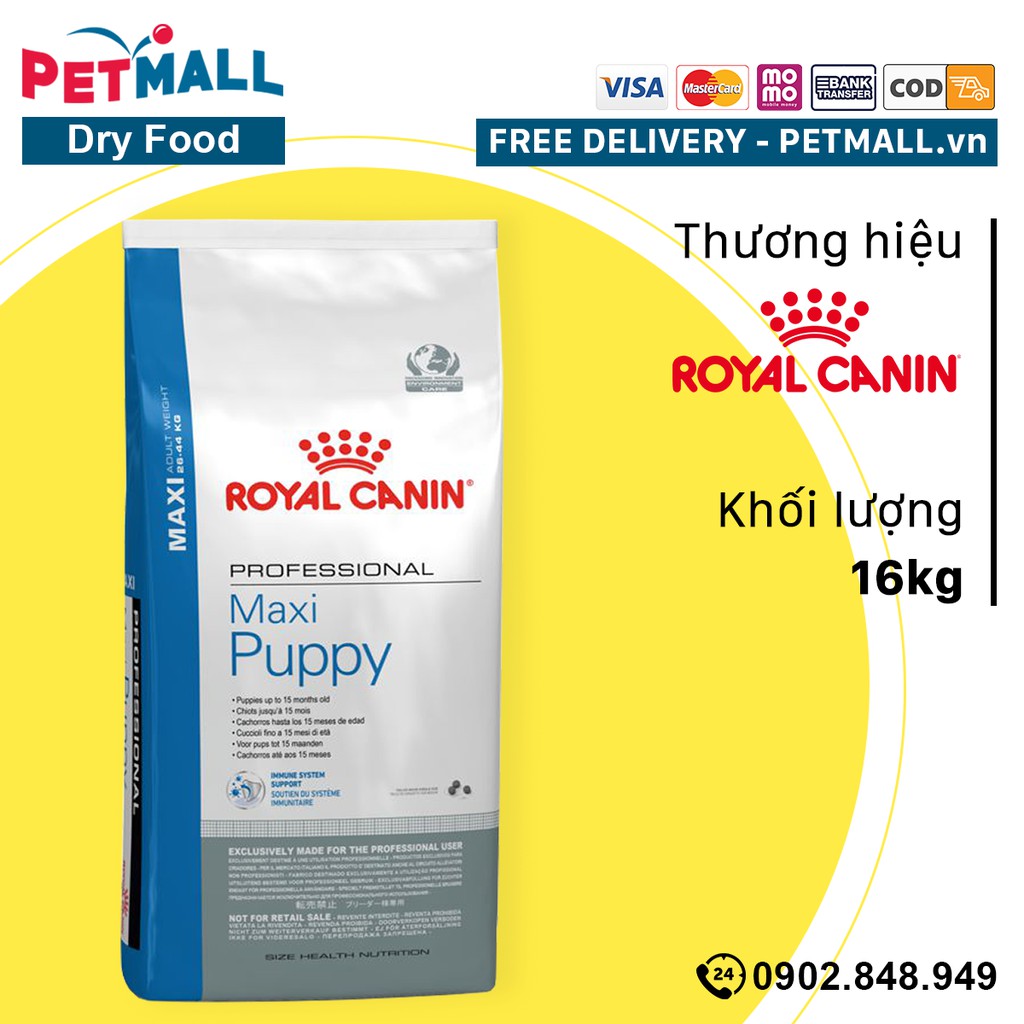 Thức ăn chó Royal Canin MAXI PUPPY 16kg