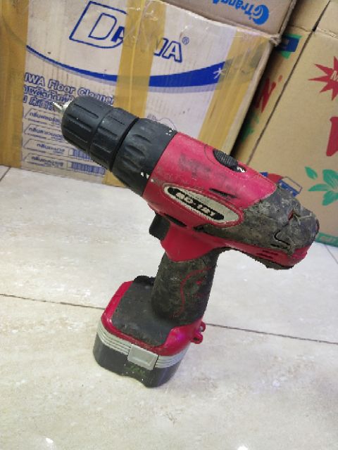 Khoan pin Ryobi nguyên cây máy  + pin zin