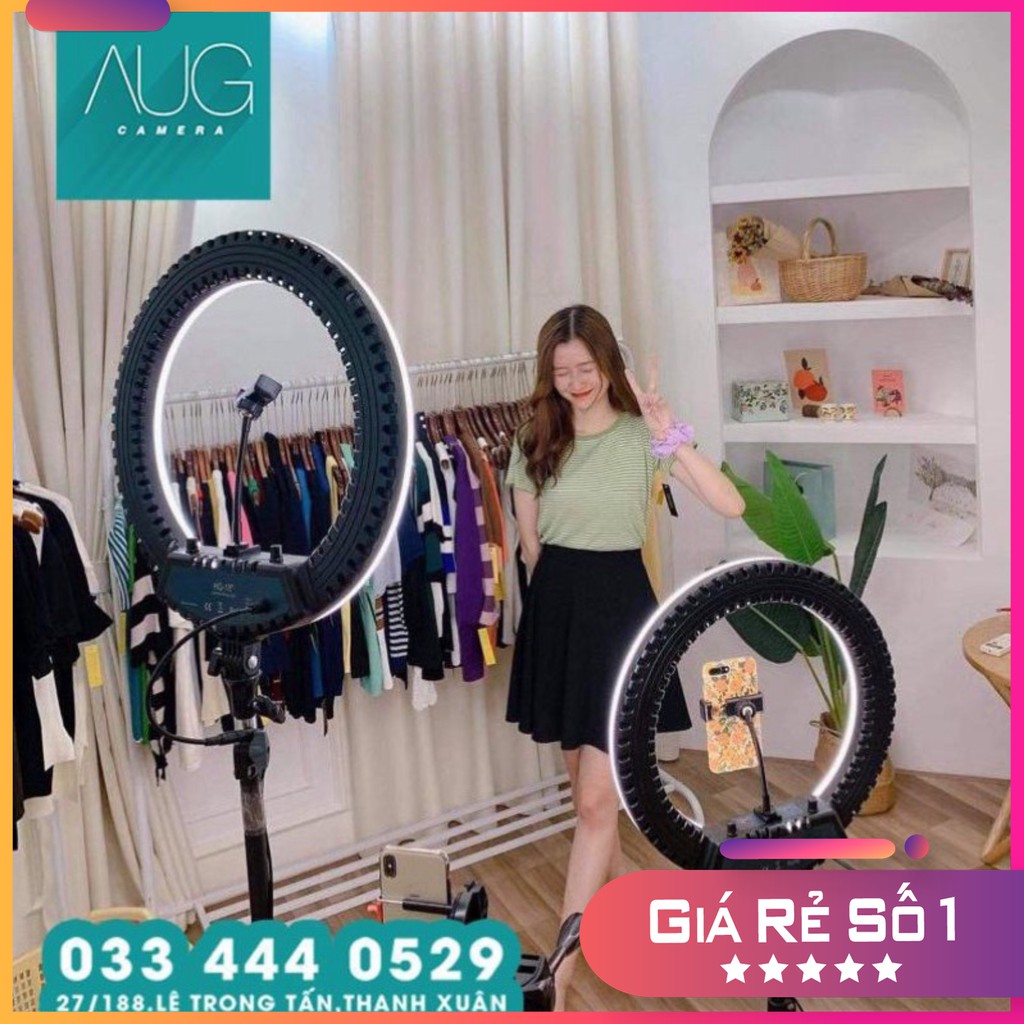 Đèn Ringlight, Đèn Livestream 14inch  Full Combo - Ringlight Led For Video & Photos - Camera & Decor Hà Nội
