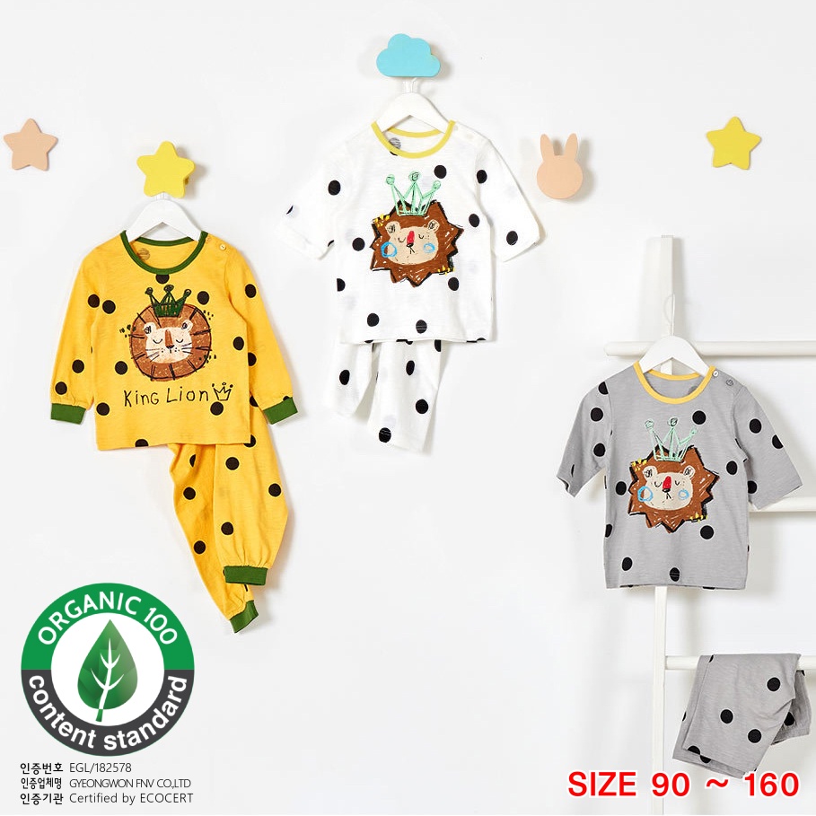 Đồ bộ lửng quần áo thun cotton mịn mặc nhà mùa hè cho bé trai Unifriend Hàn Quốc U2029