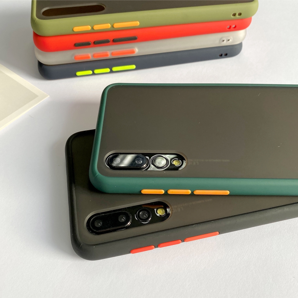 Ốp điện thoại nhám màu 2 trong 1 dành cho Samsung Galaxy A50/A50S/A30S/A70/A70S/A7 2018/A9S/A750/A20S/A10S/A20/A30