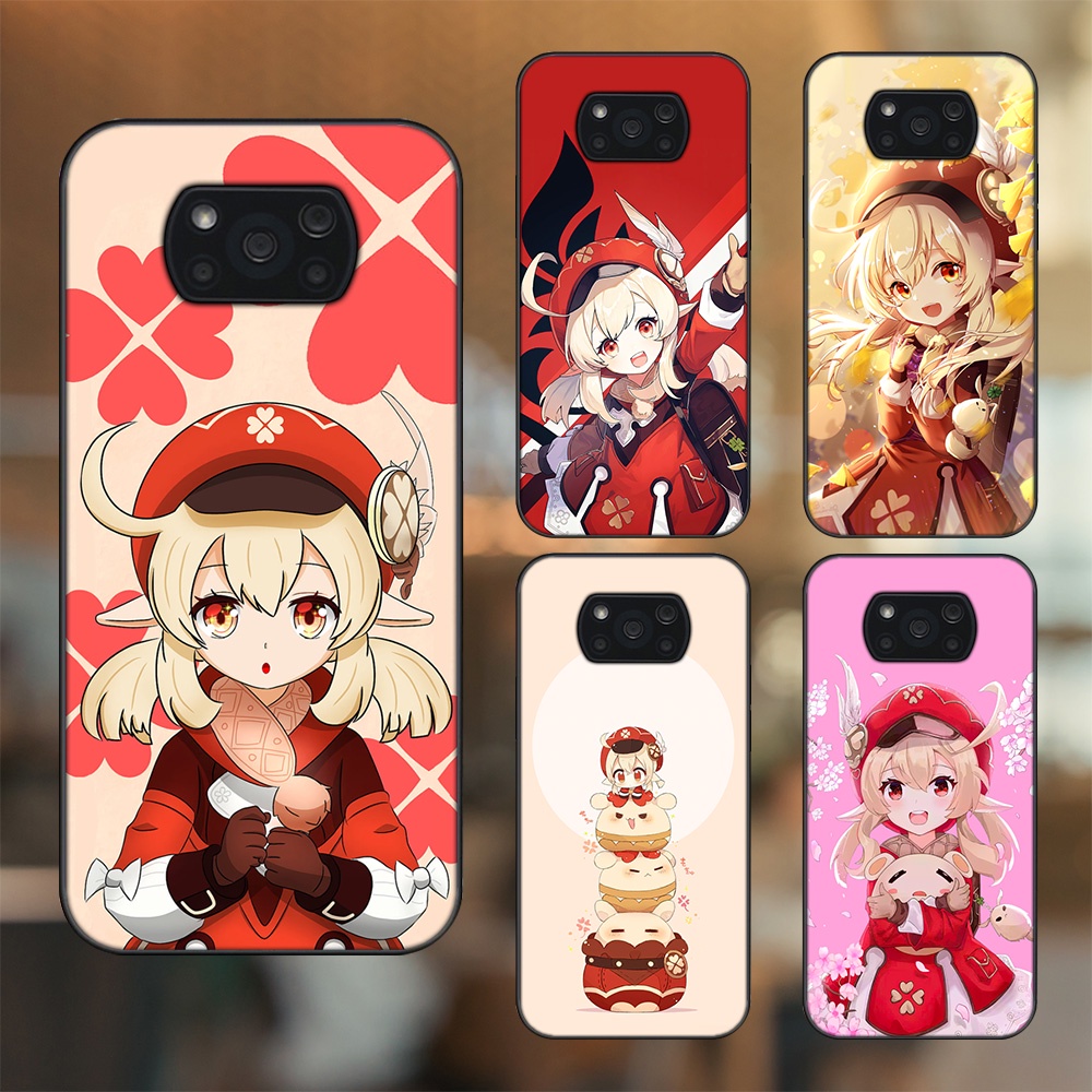 Ốp lưng Xiaomi Poco X3, Poco X3 Pro, Poco X3 NFC viền đen in hình Klee Genshin Impact