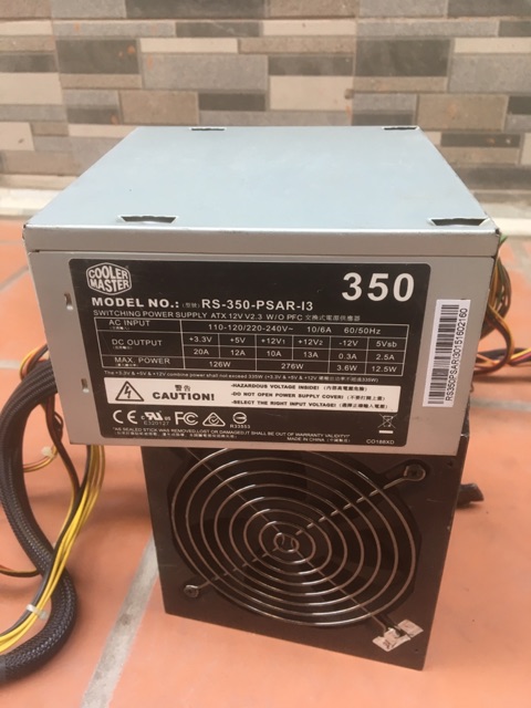 Nguồn cooler Master 350w / nguồn đồng bộ bóc case thanh lý