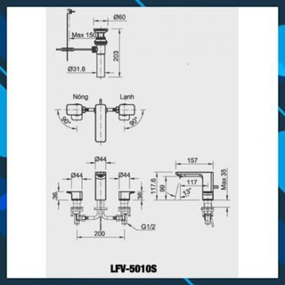 Vòi chậu lavabo Inax LFV-5010S