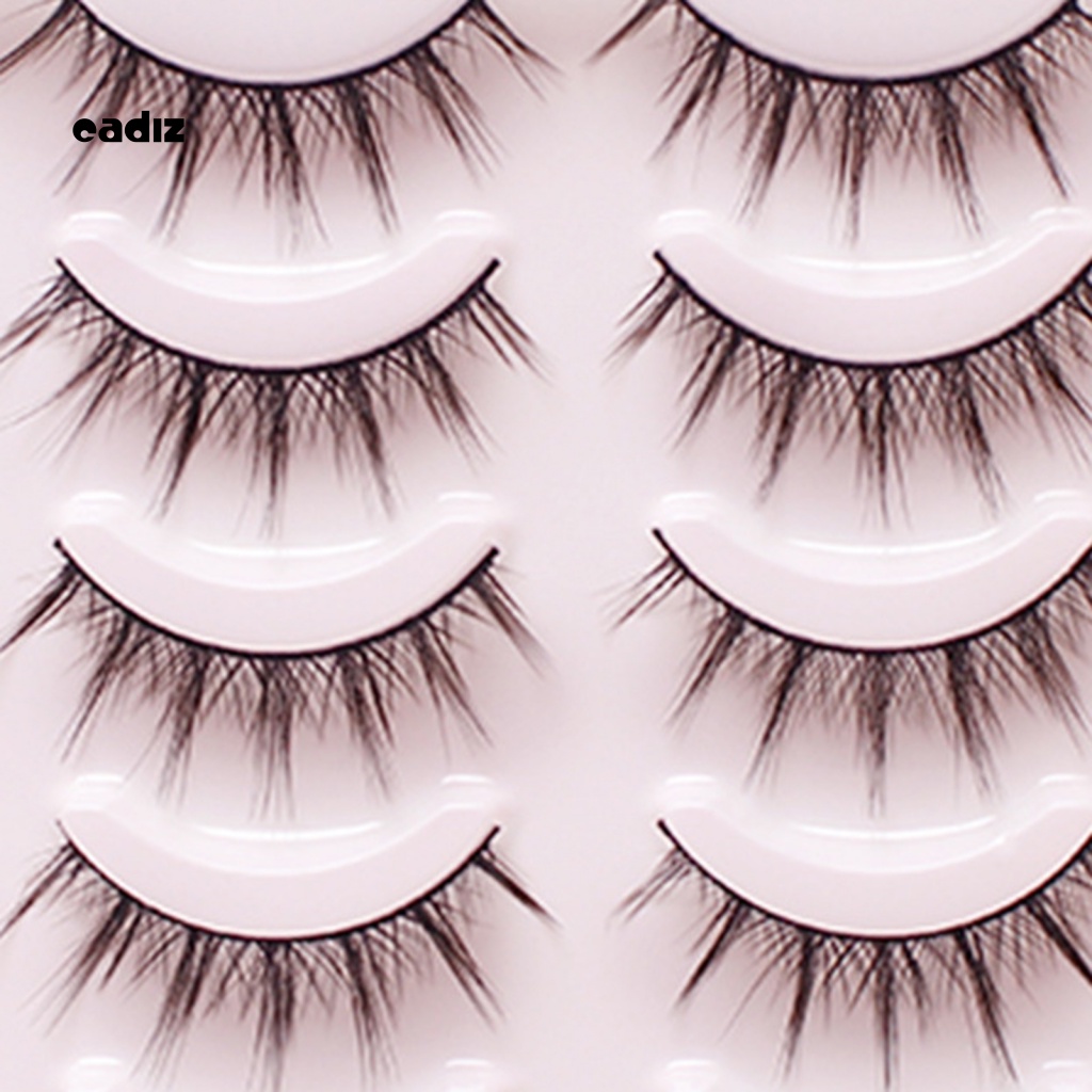 Bộ 5 Cặp Lông Mi Giả Nối Dài Trang Điểm Chuyên Dụng