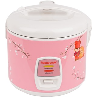Nồi cơm điện nắp gài 1.8 lít happy cook hcj-1812
