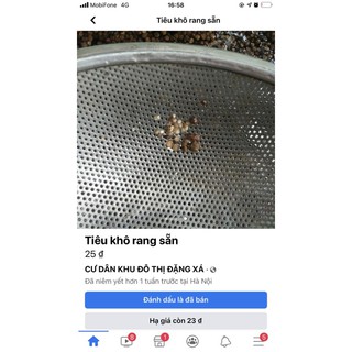 Tiêu khô rang sẵn