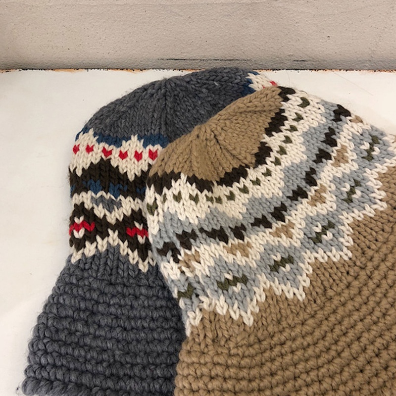 Nón Vành Len Họa Tiết Hoa Vintage Cho Nữ