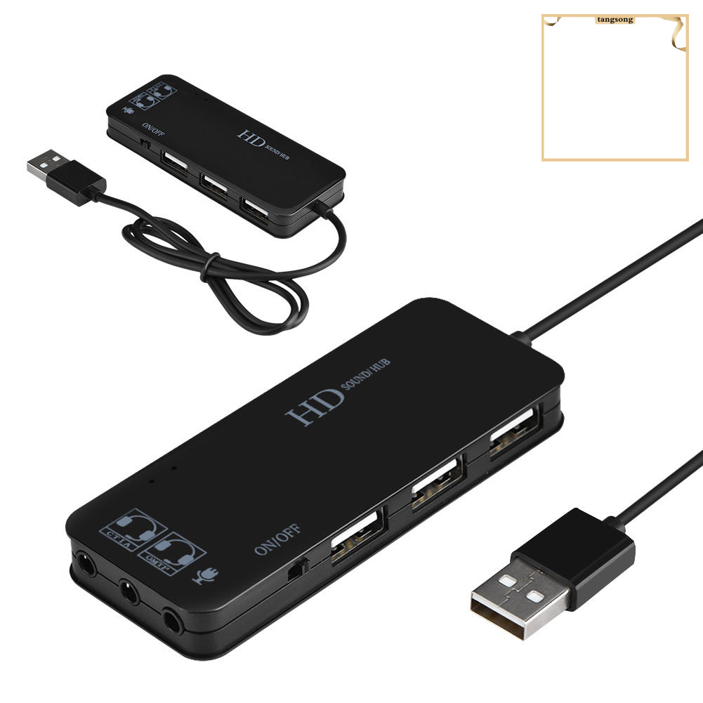 CHANNEL Đầu Chuyển Đổi Âm Thanh 7.1 Kênh Usb2.0 Kèm Phụ Kiện