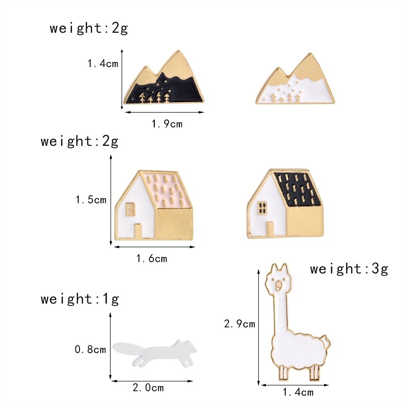 Khuy cài áo kim loại hình quả dứa trái thơm độc đáo