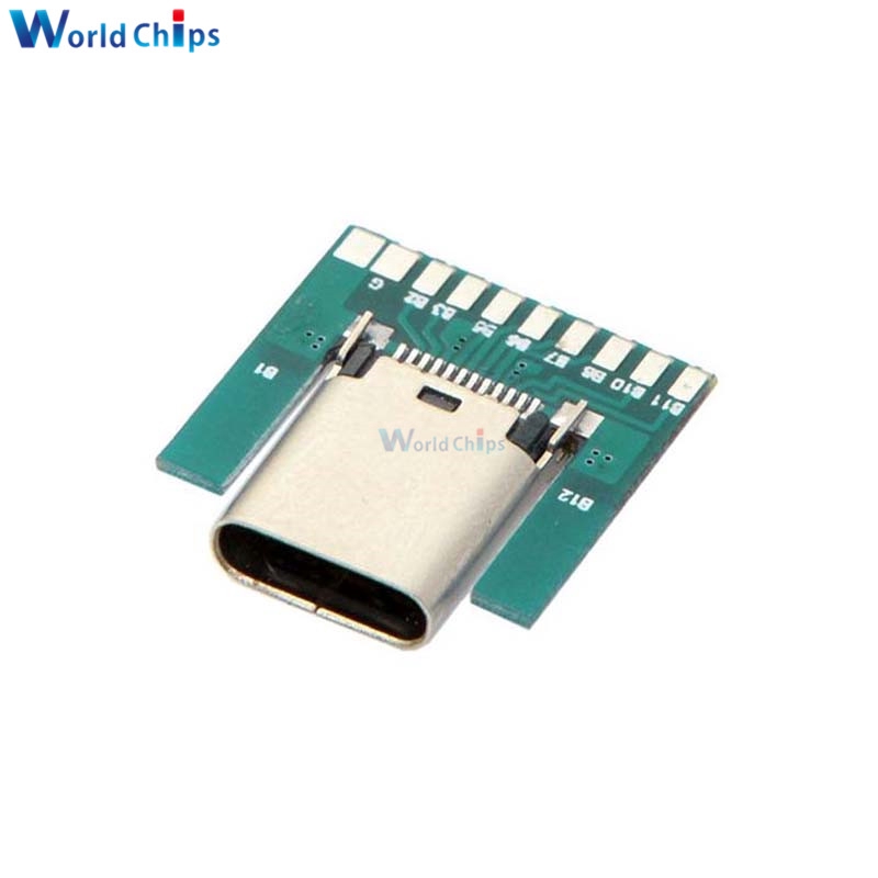 Bản Mạch Kết Nối USB-C Type C USB 3.1 24 Pin Ổ Cắm Type-C