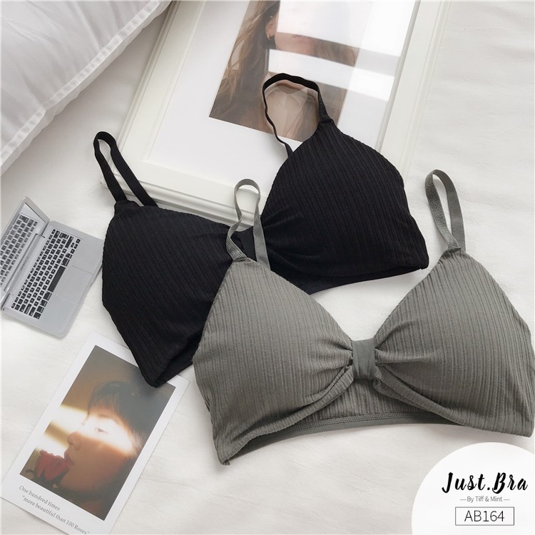 [Mã WABRJB031 giảm 10% đơn 99k] Áo ngực Just Bra thắt nơ trước ngực, nâng đỡ vòng một AB164 | BigBuy360 - bigbuy360.vn
