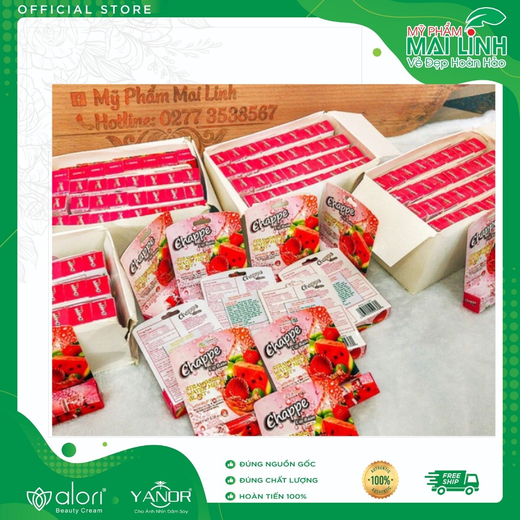 [Bán Đợt Cuối - Son Mỹ - Deal 0 Đồng] Son Dưỡng Môi, Son Dưỡng Không Màu Chống Khô Môi LIP BALM CHAPPE SPF15 Chính Hãng | BigBuy360 - bigbuy360.vn