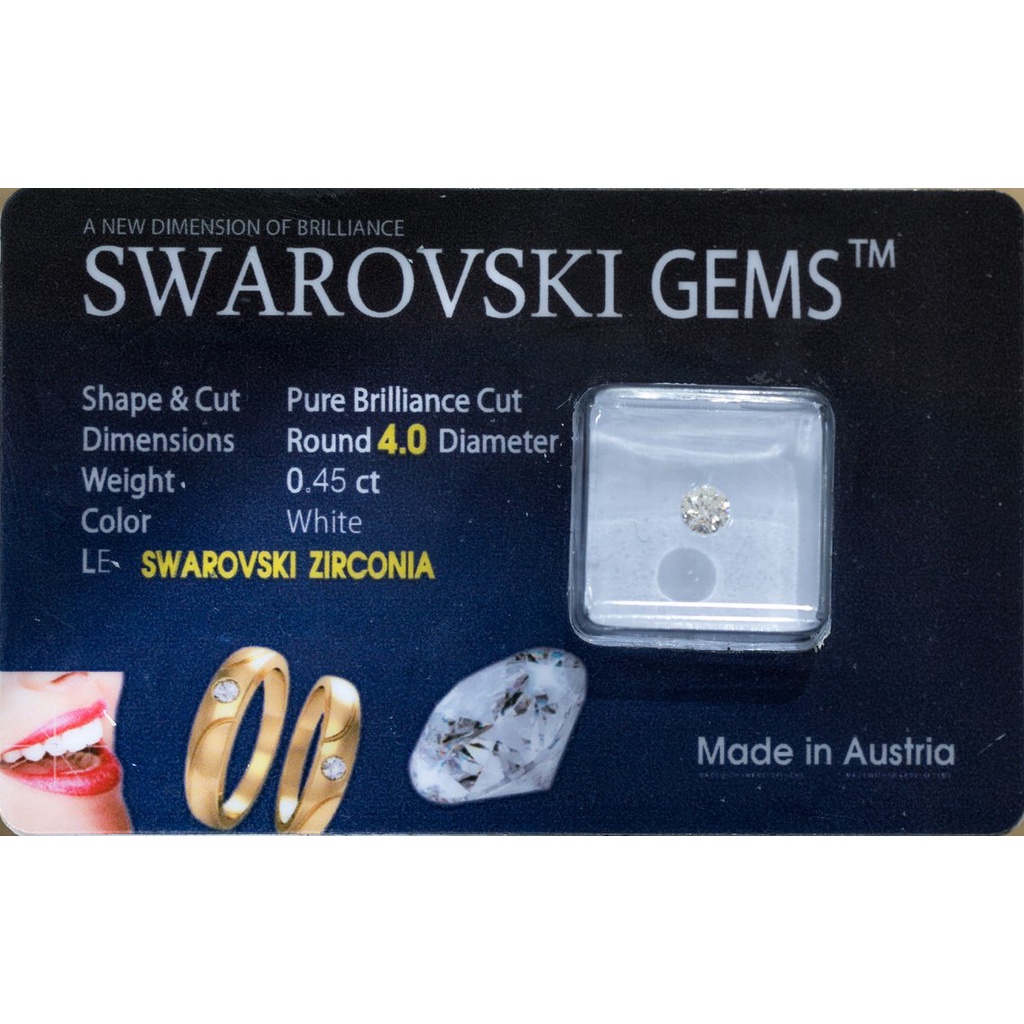 Bông Tai Bạc 925 Cao Cấp Một Đá 4 5mm Swarovski Hanada Khuyên Tai Đá Siêu Sáng Không Đục Khồng Mờ