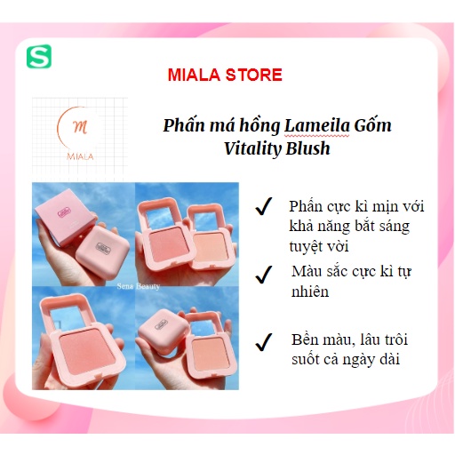 Phấn Má Hồng Lameila Gốm Vitality Blush Miala Store