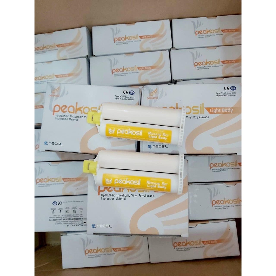 Cao su nhẹ lấy dấu nha khoa Fast Set Peakosil - Tuýp đôi (25ml Base + 25ml Catalyst)