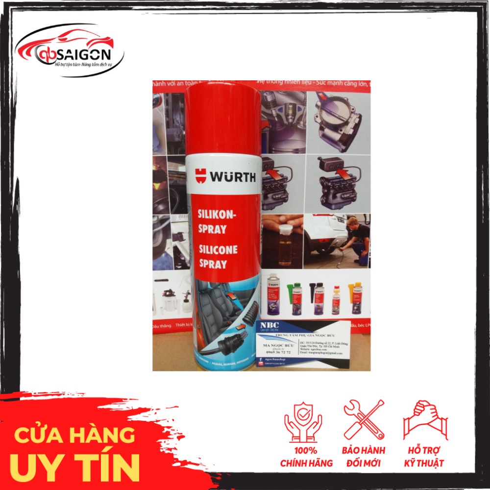 ] 🚗 Dầu Silicon Bảo Dưỡng Đa Năng 500ml-Wurth-Đức-0893221