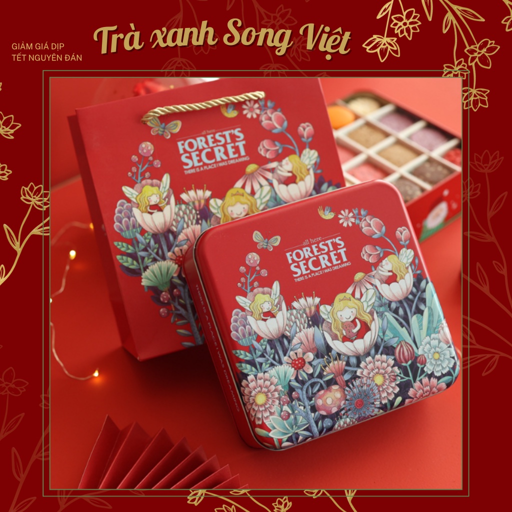 Hộp thiếc kèm túi hàng loại đẹp