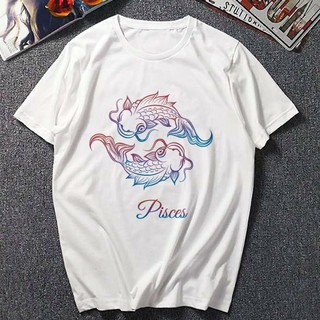 Áo Thun Cung Hoàng Đạo - Cung Song Ngư -Vải Dày Đẹp Size từ 9kg đến hơn 100kg - Ảnh Thật - May Dây Cổ Hàng Xuất Khẩu