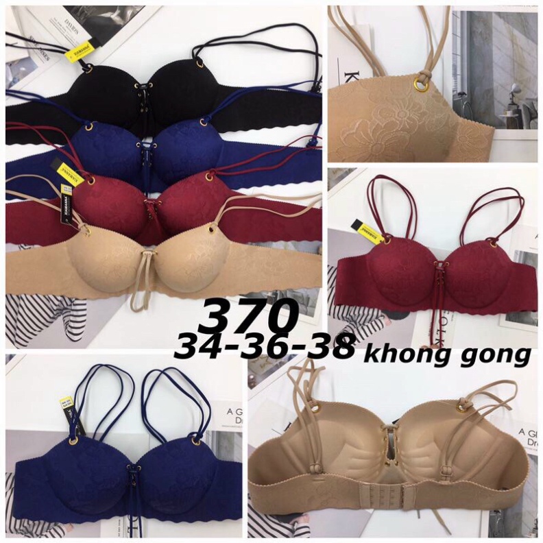 Áo ngực su đúc rút dây tạo khe nâng ngực  cao cấp @ Aó lót siêu nâng đẩy ngực mút dầy 5cm