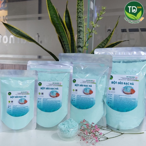 Bột mặt nạ dẻo Collagen Bạc Hà nguyên chất chuyên dùng trong Spa giúp giảm mụn sáng da – 100g/250g