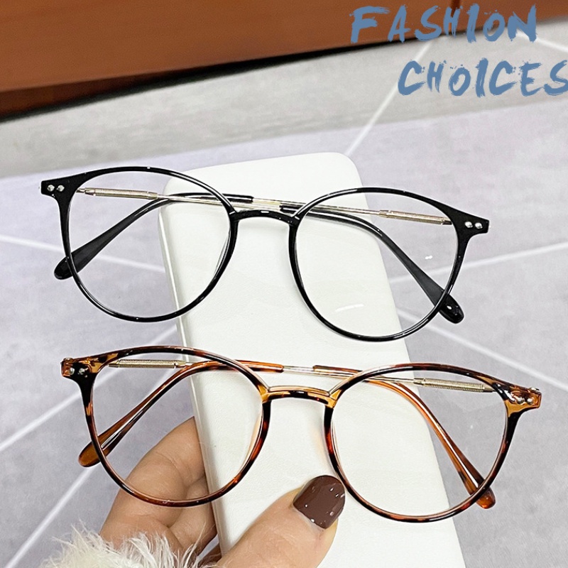 (KIQI-FASHION) COD Mắt Kính Chống Tia Bức Xạ/ Ánh Sáng Xanh Từ Máy Tính Thời Trang Hàn Quốc Chất Lượng Cao