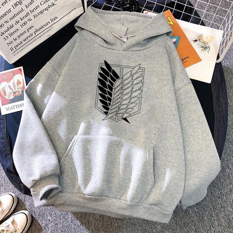 Áo Hoodie Dài Tay In Hình Attack On Titan Unisex | BigBuy360 - bigbuy360.vn