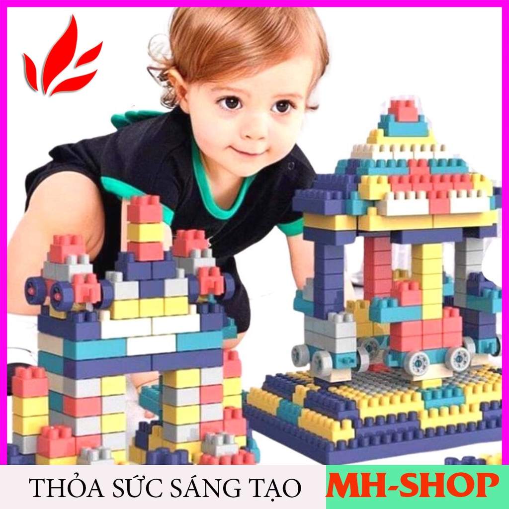 Bộ đồ chơi trẻ em, đồ chơi lego xếp hình 520 chi tiết - Nhựa ABS CAO CẤP - phát triển trí tuệ cho bé MH-SHOP